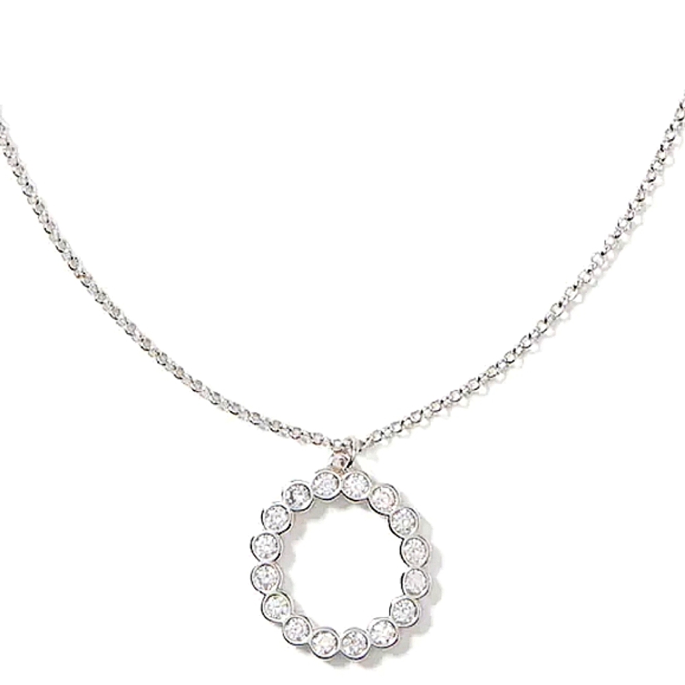 kate spade Silver Circle Pendant Necklace